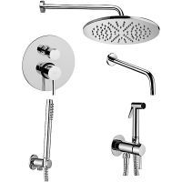 Комплект смесителей Paffoni Light KITZLIG019CR045 Хром — фото 1, Готовые комплекты для ванной комнаты