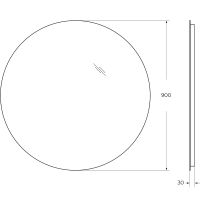 Товар: Зеркало BelBagno 90 SPC-INT-900-LED с подсветкой круглое - фото 8 Зеркало BelBagno 90 SPC-INT-900-LED с подсветкой круглое — фото 8, Зеркала в ванную комнату