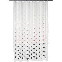 Штора для ванны Ridder Stella 180х200 32620 Белая с узором — фото 1, Шторы для ванной