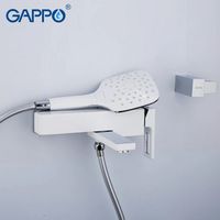 Смеситель для ванны Gappo G17-8 G3217-8 Белый Хром — фото 4, Смесители