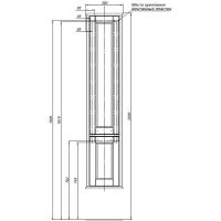 Товар: Шкаф пенал Aquanet Бостон 36 L 209680 Белый матовый - фото 8 Шкаф пенал Aquanet Бостон 36 L 209680 Белый матовый — фото 8, Пеналы для ванной комнаты