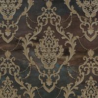Обои Bernardo Bartalucci Brigida 84272-6 Флизелин (1,06*10,05) Коричневый, Дамаск — фото 1, Обои для стен
