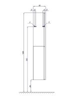 Шкаф пенал Aquaton Рене 31 1A222003NRC80 подвесной Белый Грецкий орех — фото 14, Пеналы для ванной комнаты
