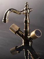 Товар: Смеситель для раковины Boheme Royal Cristal 292-Royal/CRSTblack Золото - фото 2 Смеситель для раковины Boheme Royal Cristal 292-Royal/CRSTblack Золото — фото 2, Смесители