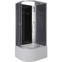 Душевая кабина Niagara Eco 100x80 R E100/80/40R/TN/BK без гидромассажа — фото 1, Душевые кабины
