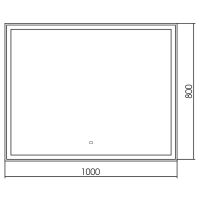 Зеркало Silver Mirrors Ливия 100 ФР-00001225 с подсветкой с сенсорным выключателем — фото 4, Зеркала в ванную комнату