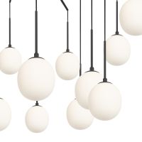 Подвесной светильник Maytoni Modern Branch MOD176PL-16G Белый Черный Золото — фото 2, Подвесные светильники