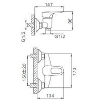 Товар: Смеситель для душа Frap H28 F2028-B Хром - фото 2 Смеситель для душа Frap H28 F2028-B Хром — фото 2, Смеситель для душа