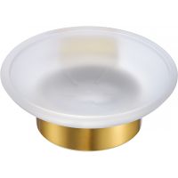 Мыльница Milacio Ultra MCU.962.GD Брашированное золото — фото 2, Мыльницы