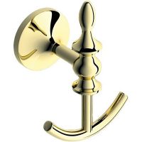 Двойной крючок Art&Max Bohemia AM-E-4286B-Do Золото — фото 1, Крючки для полотенец