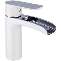 Смеситель для раковины Gappo G48 G1048-8 Белый Хром — фото 1, Смесители для раковины