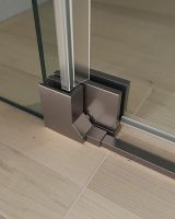 Душевой уголок Cezares Slider 100x100 SLIDER-A-2-90/100-C-GM профиль Оружейная сталь стекло прозрачное — фото 6, Душевые уголки