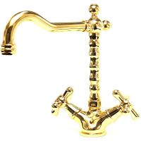 Смеситель для раковины Webert Armony AM700302010 Золото — фото 1, Смесители