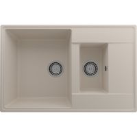 Кухонная мойка Ulgran Quartz Prima 780 1,5 K-02 Лен — фото 1, Кухонные мойки