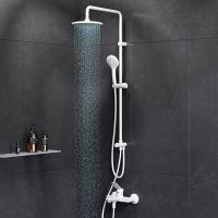 Душевая система AM.PM X-Joy F43885A14 Белый матовый — фото 3, Душевые стойки