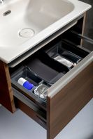 Тумба под раковину Boheme Armadi Art Vallessi 60 837-060-D подвесная Dark Oak — фото 5, Мебель для ванной