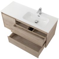 Тумба под раковину BelBagno Kraft 100 R KRAFT-1000-2C-1A-SO-RGB-R подвесная Rovere Galifax Bianco — фото 4, Тумбы под раковину