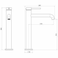 Товар: Смеситель для раковины Royce Ozzy RCM-120402CR Хром - фото 2 Смеситель для раковины Royce Ozzy RCM-120402CR Хром — фото 2, Смесители