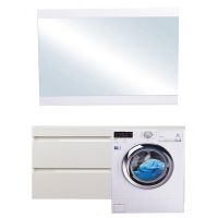 Тумба под раковину Style Line Даллас 150 СС-00002304 подвесная Белый глянец — фото 10, Мебель для ванной