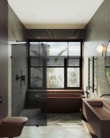 Товар: Душевая перегородка Maybah Glass MGD-274-6 790x1950 коннектор стена-стекло Черный стекло графитовое - фото 3 Душевая перегородка Maybah Glass MGD-274-6 790x1950 коннектор стена-стекло Черный стекло графитовое — фото 3, Душевые перегородки