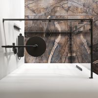 Душевой уголок AM.PM Func 120x80 W84G-403-12080-BТ профиль Черный матовый стекло прозрачное — фото 9, Душевые уголки