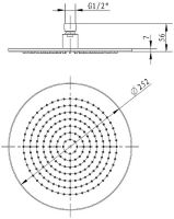 Верхний душ Villeroy&Boch TVC00000100061 Хром — фото 8, Верхние души