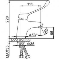 Смеситель для раковины Frap H54 Хром арт-F1054 — фото 9, Смесители для раковины