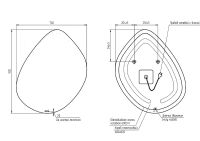 Зеркало Cersanit Eclipse 76 с подсветкой с датчиком движения арт-64152 — фото 4, Зеркала в ванную комнату
