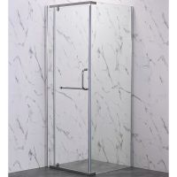 Душевой уголок Veconi Rovigo RV-18 90x90 RV18-90-01-C5 профиль Хром стекло прозрачное — фото 1, Квадратные душевые уголки