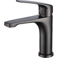 Смеситель для раковины Royce Lotus RCM-111702BL Оружейная сталь — фото 1, Смесители