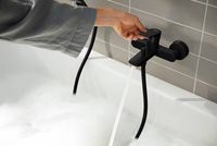 Смеситель для ванны Hansgrohe Rebris E 72450670 Черный матовый — фото 4, Смеситель для ванны