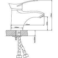 Смеситель для раковины Ростовская Мануфактура Сантехники Boou B8173-1 Хром — фото 2, Смесители