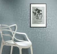 Обои Milassa Geometrica GM3 008 Флизелин (1*10,05) Серый, Геометрия — фото 2, Обои для стен