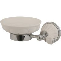 Мыльница Migliore Olivia 17477 Белая Хром — фото 1, Мыльницы