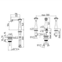 Смеситель для биде Migliore Opera 19038 Хром — фото 3, Смесители для биде