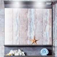 Зеркало Бриклаер Чили 70 4627125415166 с подсветкой Цемент — фото 1, Зеркала в ванную комнату