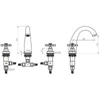 Товар: Смеситель для раковины Boheme Royal Cristal 297-Royal Золото - фото 2 Смеситель для раковины Boheme Royal Cristal 297-Royal Золото — фото 2, Смесители