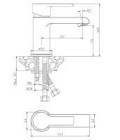 Товар: Смеситель для раковины Olive's Tenerife 24100TN Хром - фото 3 Смеситель для раковины Olive's Tenerife 24100TN Хром — фото 3, Смесители