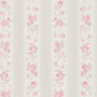 Обои AS Creation Maison Charme 39069-4 Винил на флизелине (0,53*10,05) Белый/Бежевый/Розовый, Полоса/Цветы — фото 1, Обои для стен