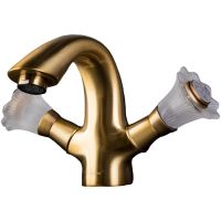 Смеситель для раковины Boheme Camelia 311 Бронза — фото 1, Смесители