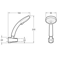Товар: Душевой гарнитур Jacob Delafon Citrus E12904-CP Хром - фото 9 Душевой гарнитур Jacob Delafon Citrus E12904-CP Хром — фото 9, Душевое оборудование. Душевая программа