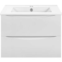 Тумба под раковину Vincea Mia Slim 70 VMC-2MC700S1GW подвесная G.White — фото 1, Тумбы под раковину