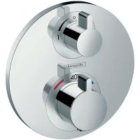 Смеситель для душа Hansgrohe Ecostat S 15757000 с термостатом Хром — фото 1, Смеситель для душа
