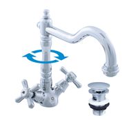 Смеситель для раковины Rav Slezak Morava Retro MK121.5/8 Хром — фото 1, Смесители для раковины