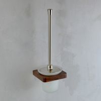 Ершик для унитаза Bronze de Luxe Forest 10706C Орех Хром матовый — фото 2, Ершики для унитаза