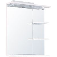 Зеркало Onika Коралл 60.01 206001 с подсветкой Белое — фото 1, Зеркала в ванную комнату