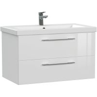 Тумба под раковину Cersanit Lara 80 64137 подвесная Белая — фото 1, Тумбы под раковину