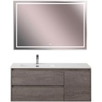 Тумба под раковину BelBagno Kraft 120 L KRAFT-1200-2C-1A-SO-CG-L подвесная Cemento Grigio — фото 9, Тумбы под раковину
