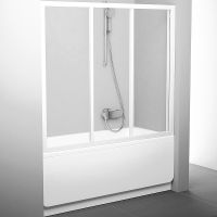 Шторка на ванну Ravak Supernova AVDP3-180 40VY0102Z1 профиль Белый стекло Transparent — фото 1, Шторки для ванной раздвижные