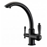 Смеситель для кухни ZorG Clean Water ZR 314 YF-33 BLACK Чёрный — фото 1, Смесители для кухни